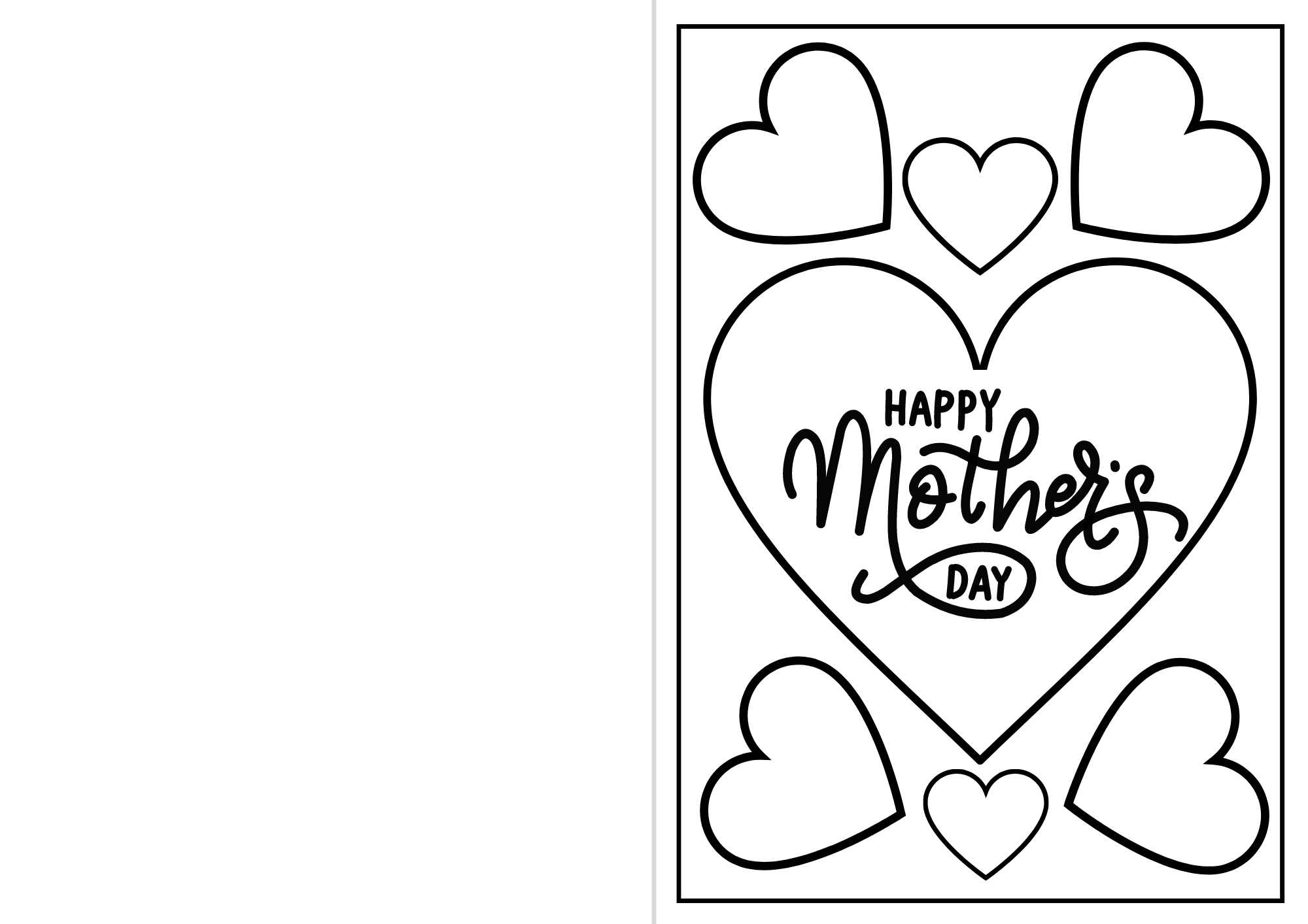 Heart Mothers Day Card Free Pdf Download